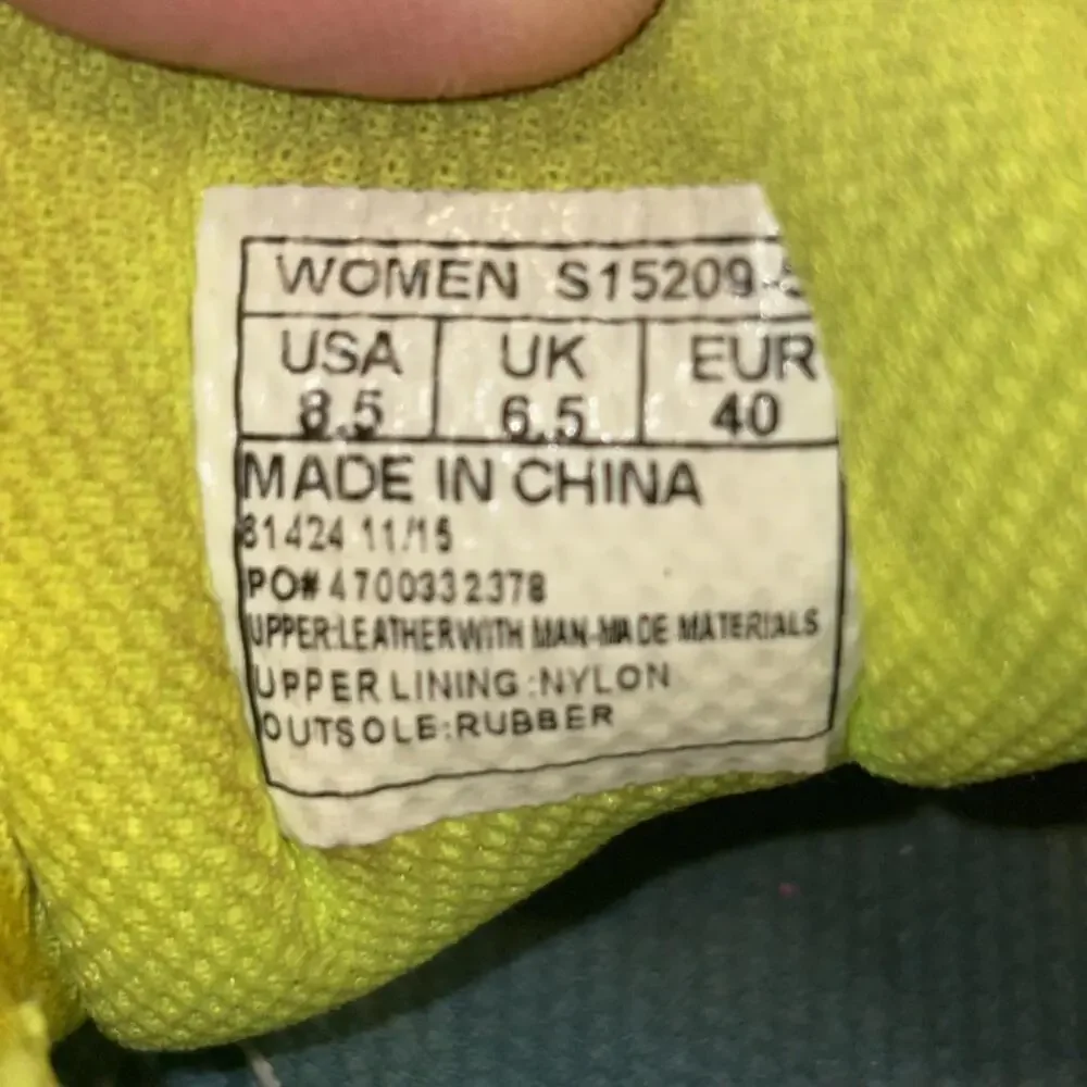 Saucony Run Anywhere Trail Running Shoes WOMEN'S Size 8.5 grid green and yellow‎
